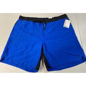 Sports Illustrated Mens Volley Swim Trunks XXL Sapphire Glow 9" Quick Dry Polyes